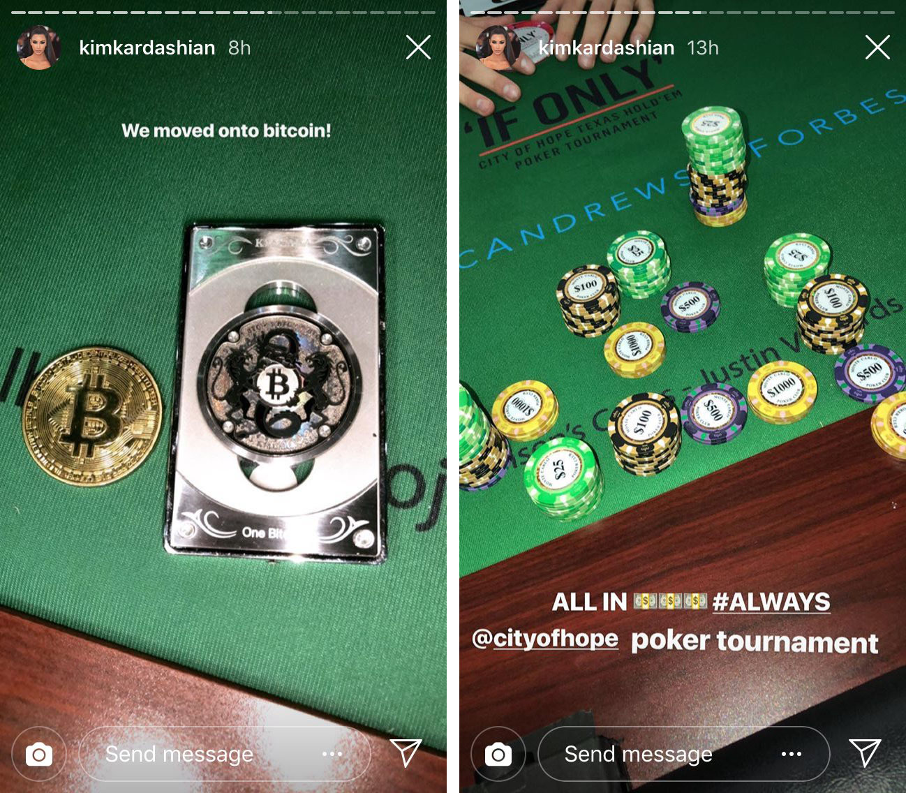 Kim Kardashian West Uses Bitcoin In A Charity Poker Game