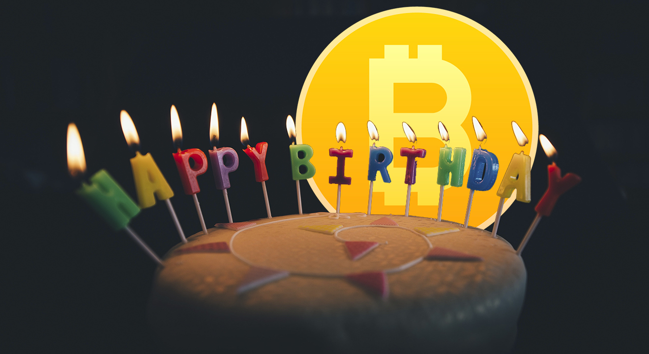 Happy Birthday Bitcoin. Celebrating 10 Years Of Bitcoin.