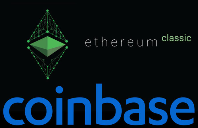 COINBASE CRYPTOCURRENCY WALLET ADDS ETHEREUM CLASSIC SUPPORT