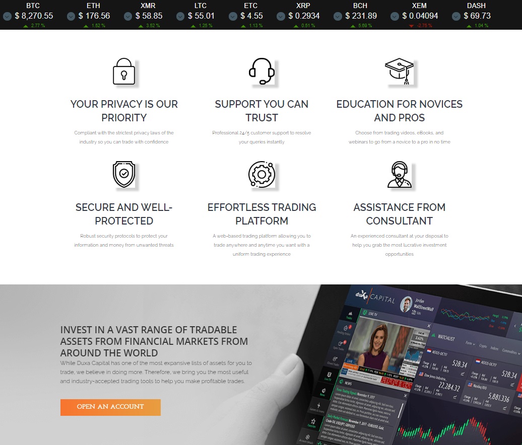 Duxa Capital Review: Is it Safe to Sign Up With this Broker?