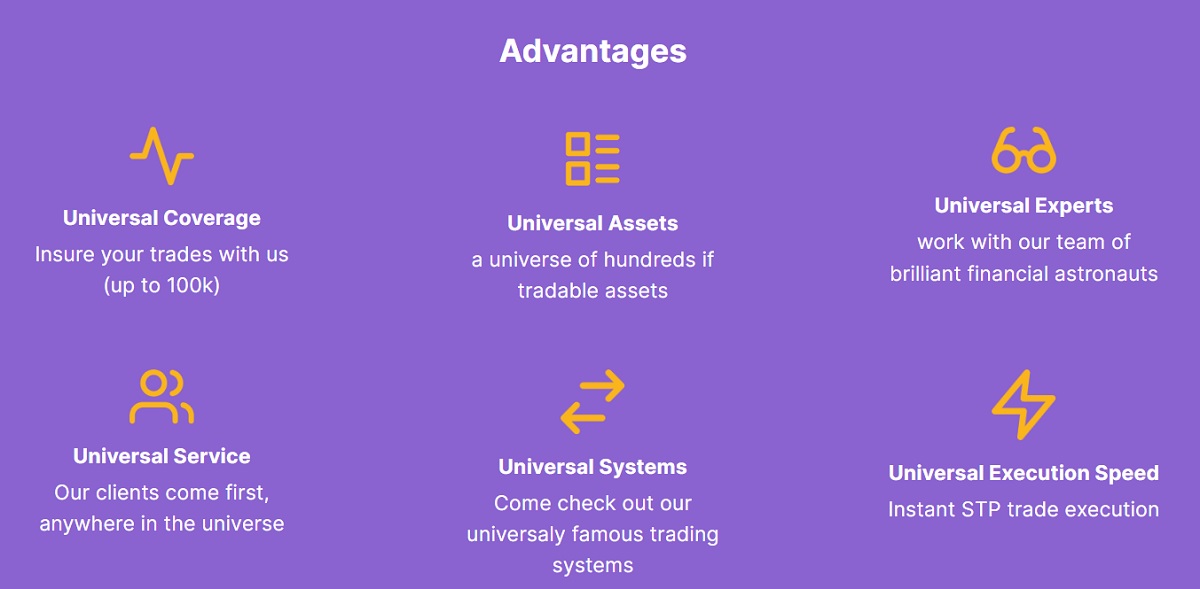 Trades Universal advantages