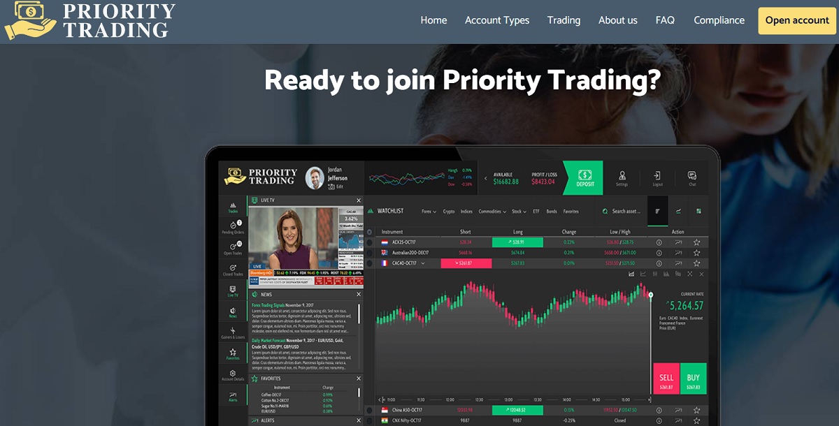 Priority Trading trading platform
